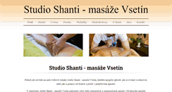 Desktop Screenshot of masaze-vsetin.cz